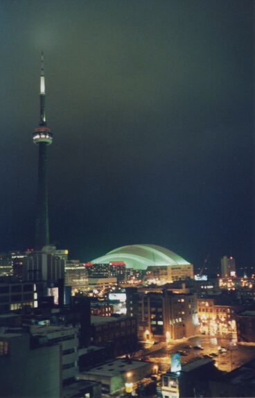 CN Tower and Skydome.
